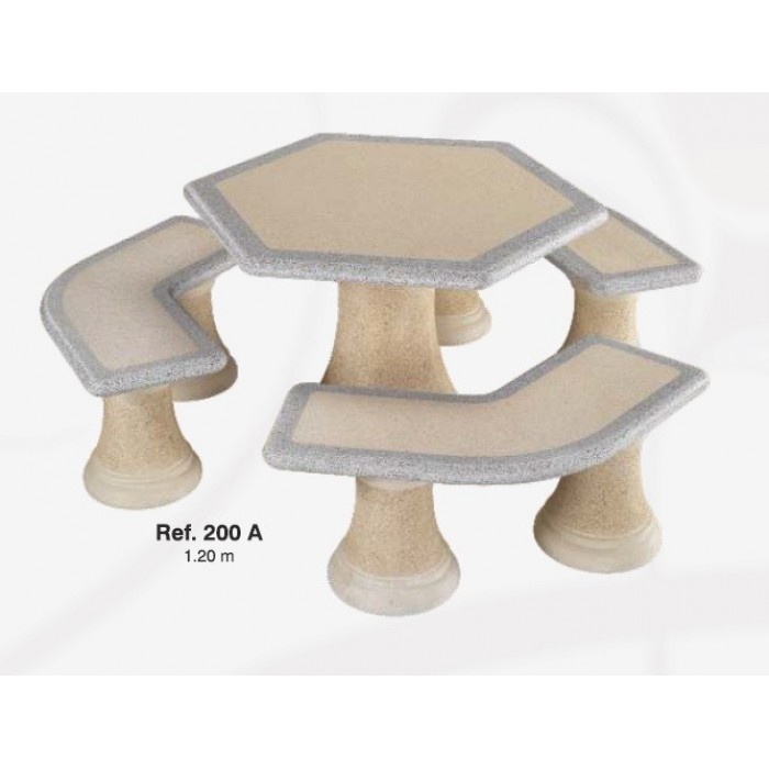 Mesa Hexagonal 200A